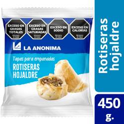 Tapas de Hojaldre para Empanadas Rotiseras La Anónima x 12 un. 450 g.