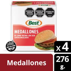Medallones de Carne Vacuna Best  x 4 un. 276 gr.