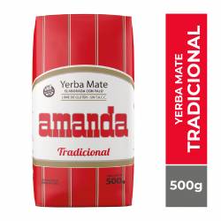 Yerba Mate con Palo Amanda Tradicional x 500 g.