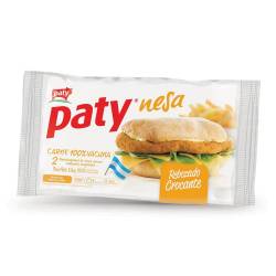 Hamburguesa de Carne Vacuna Rebozadas Flow x 2 un. Patynesa x 226 gr.