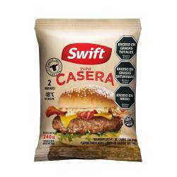 Hamburguesa de Carne Vacuna tipo Casera Swift x 2 un. 240 gr.
