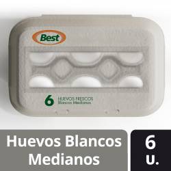 Huevo Blanco Celulosa x 6 un.