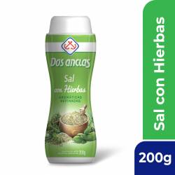 Sal Fina con Hierbas Dos Anclas Salero x 200 g.