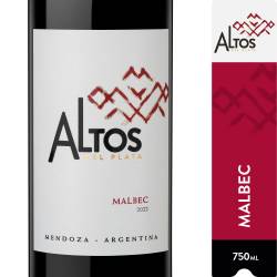 Vino Tinto Altos del Plata Malbec x 750 cc.