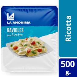 Ravioles de Ricotta La Anónima en Blister x 500 g.