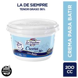 Crema de Leche Pasteurizada La Paulina Pote x 200 g.