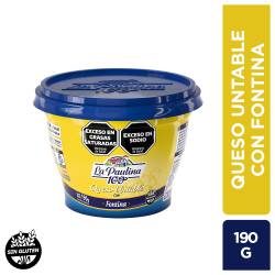 Queso Fundido Untable Fontina La Paulina x 190 g.