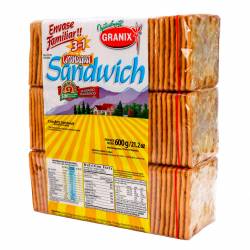Galletitas Sandwich Granix x 3 un. 600 g.
