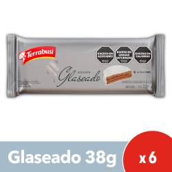 Alfajor Terrabusi Blanco Glaseado Pack x 6 un.