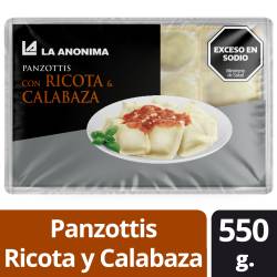 Panzottis La Anónima Calabaza, Ricota y Queso artesanal x 550 g.