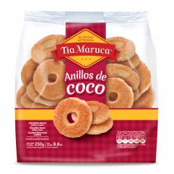 Galletas Anillos Sabor Coco Tía Maruca x 250 g.