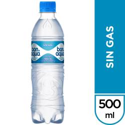 Agua Mineral sin gas Bonaqua x 500 cc.