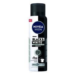 Antitranspirante Aerosol Nivea Deo Invisible B&W Men x 150 cc.