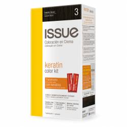 Coloración Issue Castaño Oscuro Keratina T3 x 1 un.