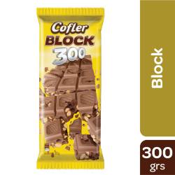 Chocolate con Leche con Maní Cofler Block x 300 g.