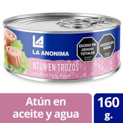 Atún en Aceite y Agua Trozos La Anónima x 160 g.