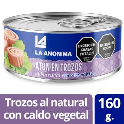 Atún al Natural en Trozos La Anónima x 160 g.