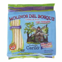 Tostadas de Arroz sin Sal Molinos del Bosque x 150 g.
