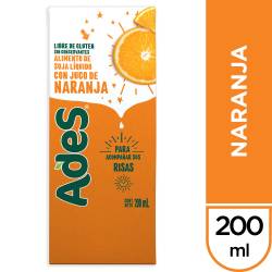 Bebida de Soja Ades Naranja Multi10 x 200 cc.