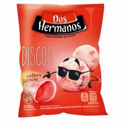 Discos de Arroz Dos Hermanos Jamón Serrano x 80 g.