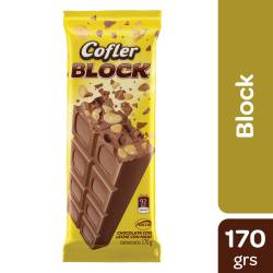 Chocolate con Leche con Maní Cofler Block x 170 g.