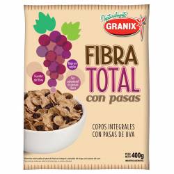 Cereales Granix Fibra Total con Pasas x 400 g.