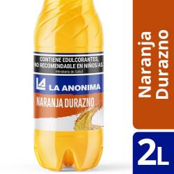 Agua Saborizada con Gas La Anónima Naranja - Durazno x 2 Lt.