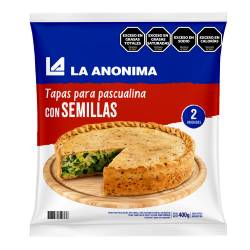 Tapas Pascualina La Anónima con Semillas x 2 un. 400 g.