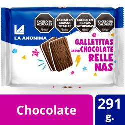 Galletitas Rellenas Chocolate La Anónima x 291 g.