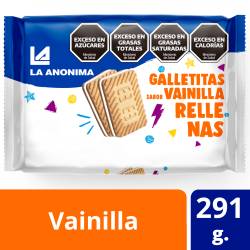 Galletitas de Vainilla Rellenas Sabor Coco La Anónima x 291 g.