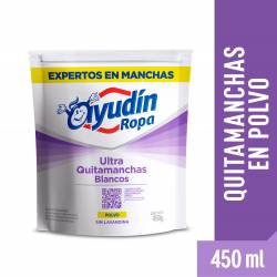 Quitamanchas Polvo Ayudín Ropa Blanca - 5 Beneficios x 450 g.