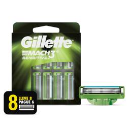 Cartucho Afeitar Sensitive Gillette x 8 un.