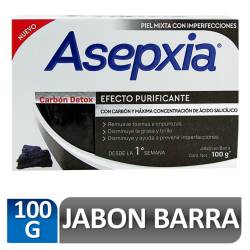 Jabón de Tocador Asepxia Carbón Detox x 100 g.