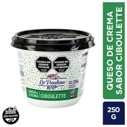 Queso Crema La Paulina Ciboulette x 250 g.