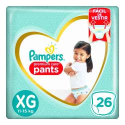 Pañal Pants Premium Care Pampers XG x 26 un.