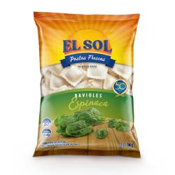 Ravioles de Espinaca El Sol x 1 Kg.