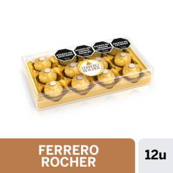 Bombones de Chocolate Finos Ferrero Rocher x 12 un. 150 g.