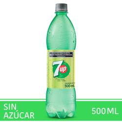 Gaseosa 7 Up Sin Azucar Botella 500cc x1