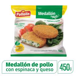 Medallón de Pollo c/Espinaca y Queso Pollolin x 450 g.