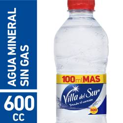 Agua Mineral s/Gas Villa del Sur x 600 cc.