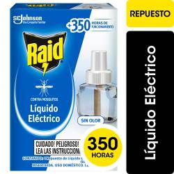Insecticida Raid contra Mosquitos Líquido Eléctrico Repuesto 45 Noches 32.9 cc