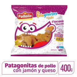 Bocaditos de Pollo c/Jamón y Queso Patagonitas x 400 g.