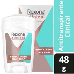 Antitranspirante Crema Clean Fresh Rexona x 48 g.