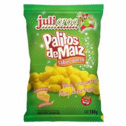 Palitos de Maíz Queso Libre de Gluten Julicroc x 180 g.