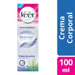 Crema Depilatoria Pieles Sensibles Veet x 100 cc.