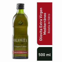 Aceite de Oliva Extra Virgen Mediterraneo Vidrio Oliovita x 500 cc.