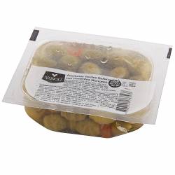 Aceitunas Verdes Rellenas c/Morrón Vanoli x 100 g.
