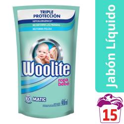 Detergente Líquido Ropa Fina Bebe Dp Woolite x 900 cc.