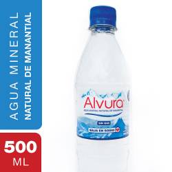 Agua Mineral s/Gas Alvura x 500 cc.