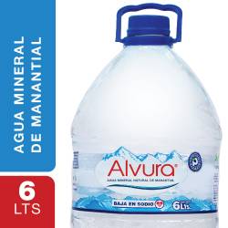 Agua Mineral s/Gas Alvura x 6 Lt.